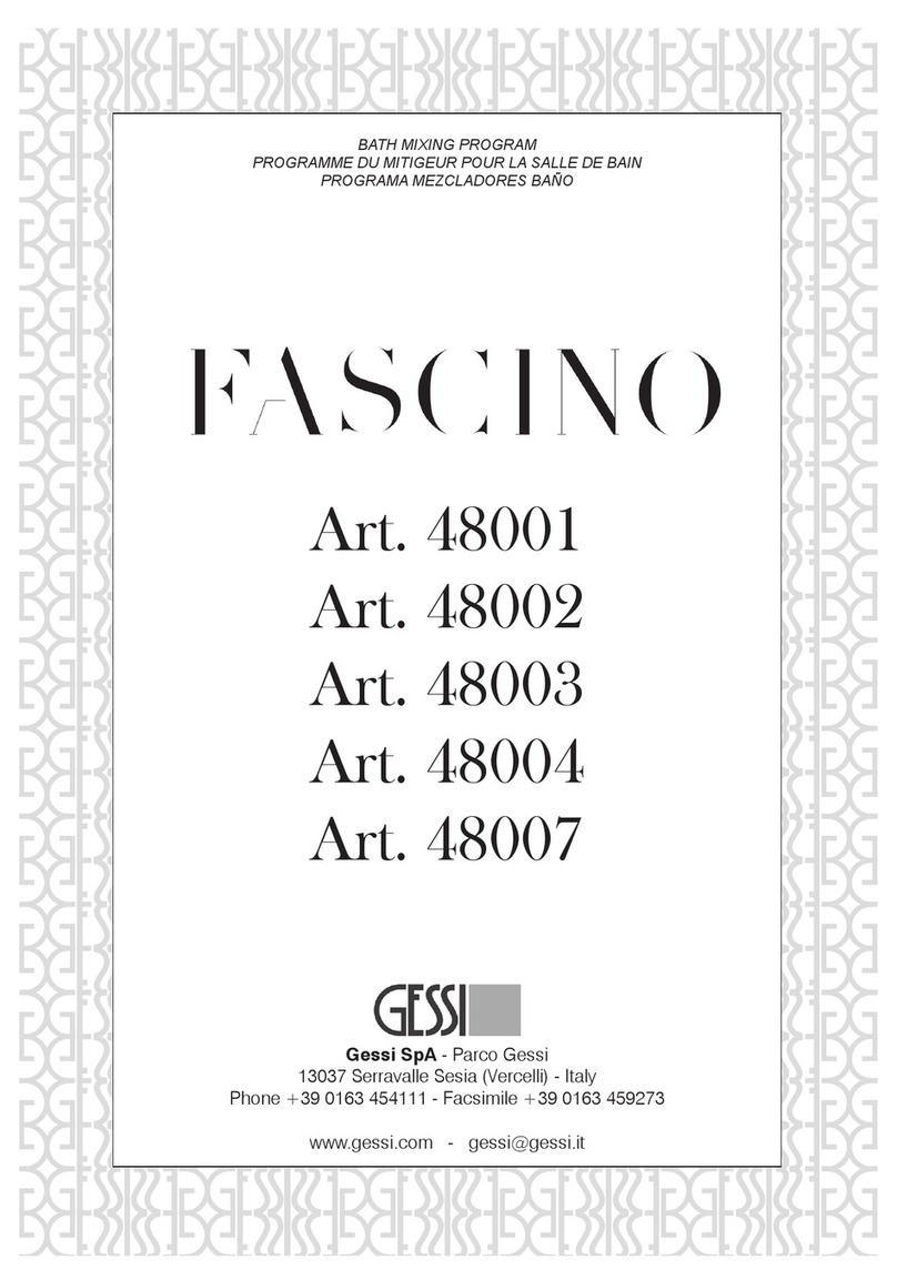 Gessi FASCINO 48001 Bath Mixing Program
