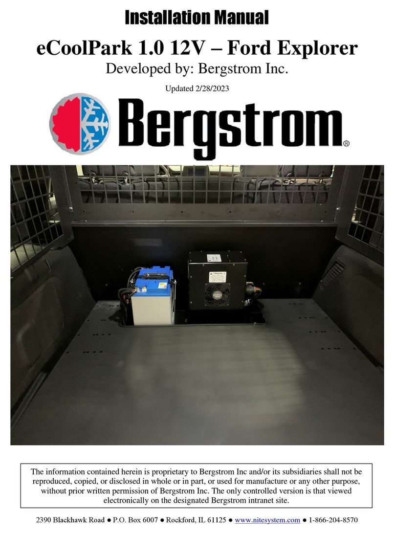 Bergstrom eCoolPark 1.0 12V User manual Bergstrom eCoolPark 1.0 12V User manual