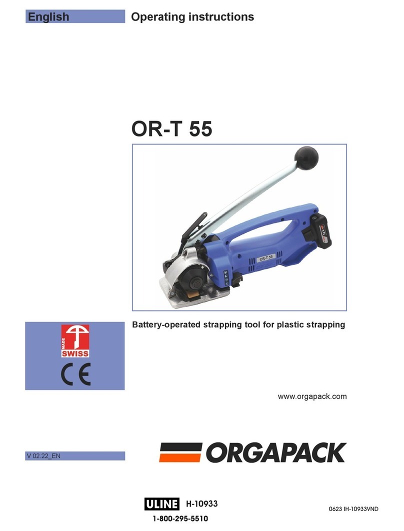 Orgapack OR-T 55 operating instructions