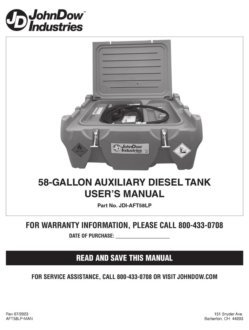 JohnDow Industries JDI-AFT58LP user manual