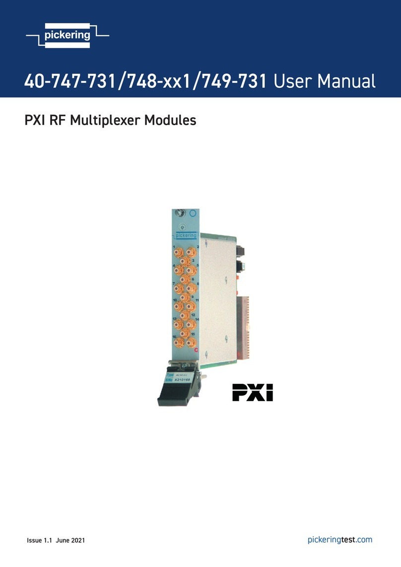Pickering PXI 40-748 1 Series user manual Pickering PXI 40-748 1 Series user manual