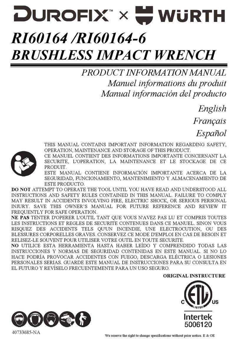 wurth DUROFIX RI60164 Product information manual