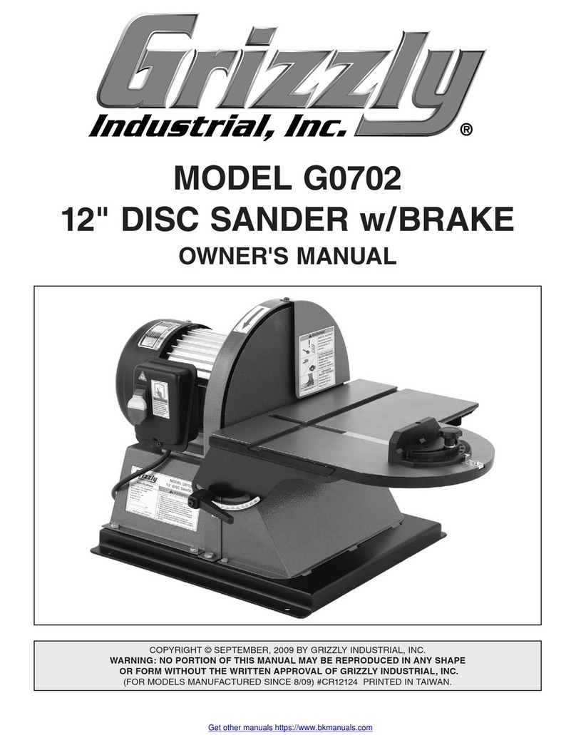 Grizzly G0702 owner's manual