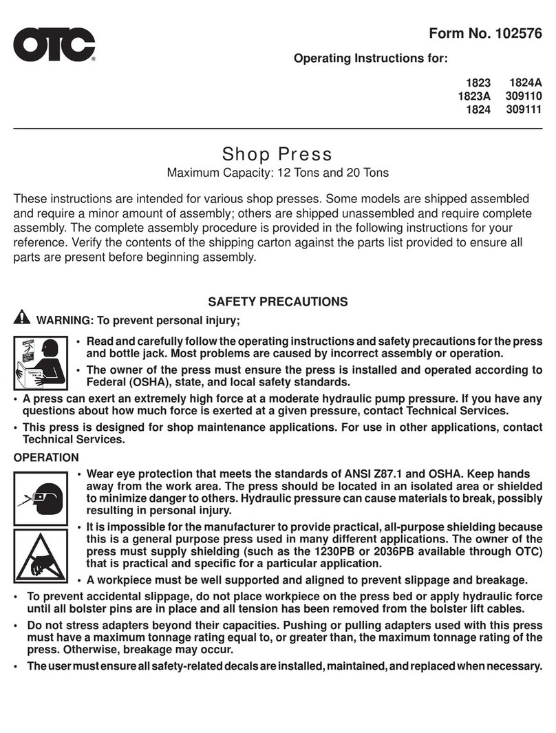 OTC 1824A operating instructions