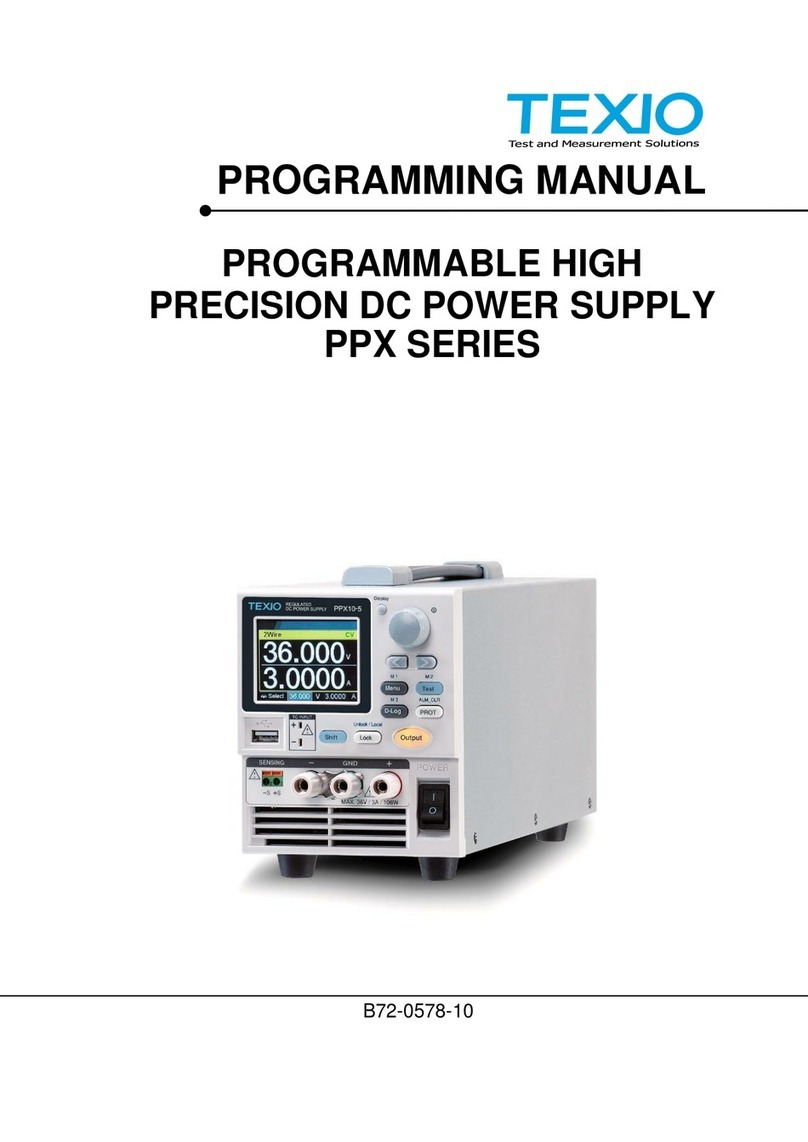 TEXIO PPX Series Programming manual