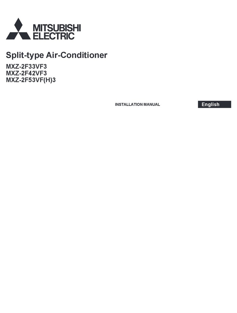 Mitsubishi Electric MXZ-2F33VF3 User manual