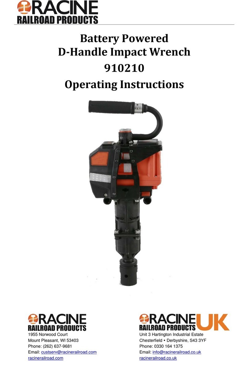Racine Railroad Products 910210 User manual