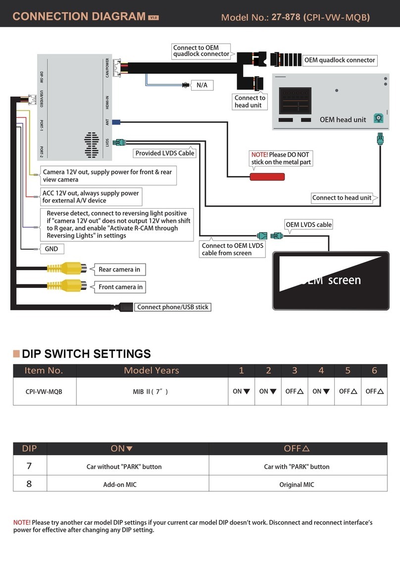 InCarTec 27-878 Connection diagram