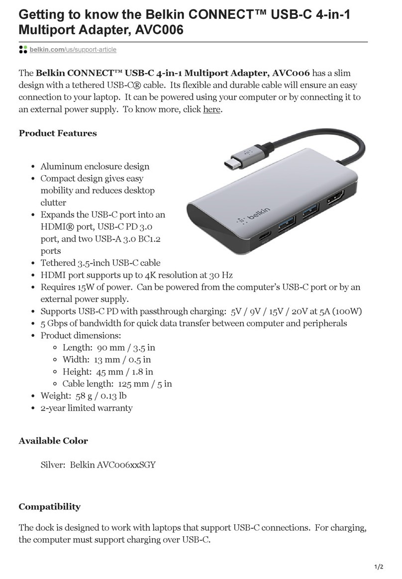 Belkin CONNECT AVC006 User manual
