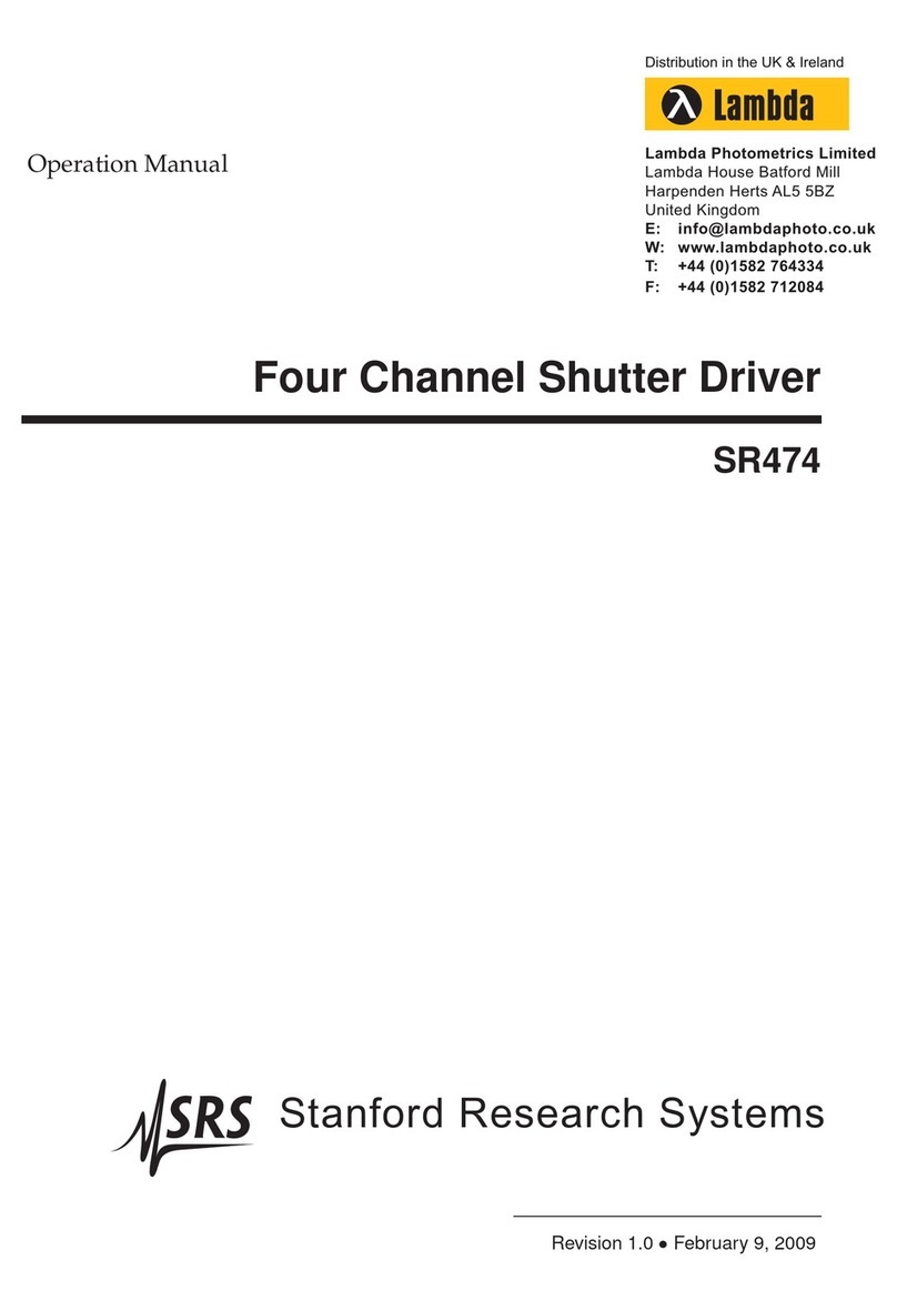Lambda SR474 Operation manual