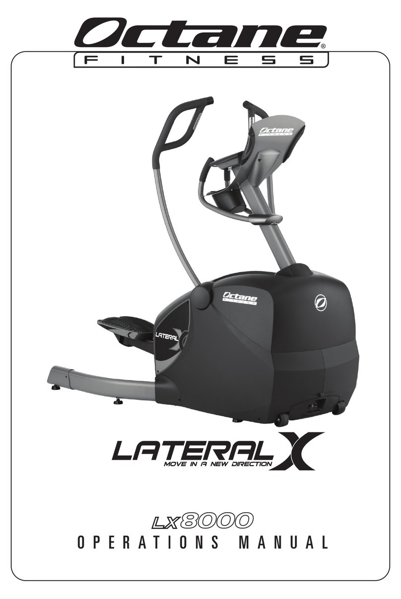 Octane Fitness Lateral X 8000 Operation manual