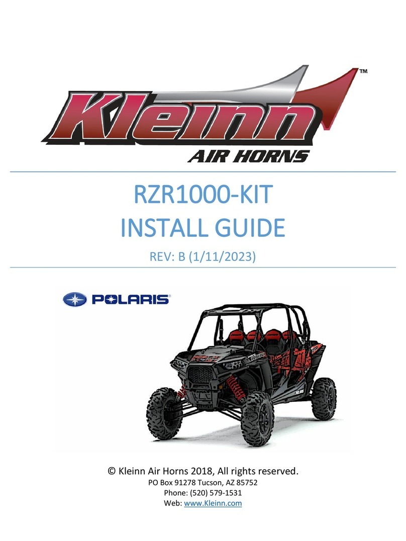 Kleinn RZR1000-KIT install guide Kleinn RZR1000-KIT install guide