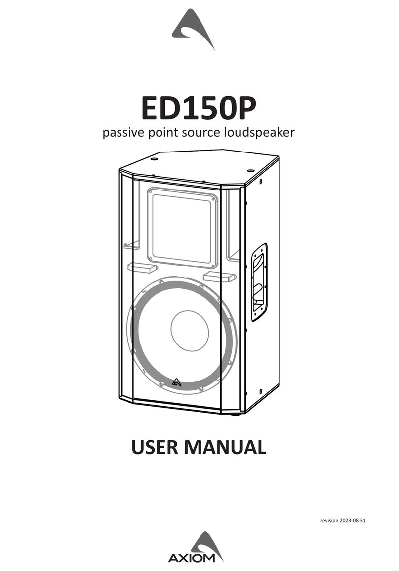 Axiom ED150P User manual Axiom ED150P User manual