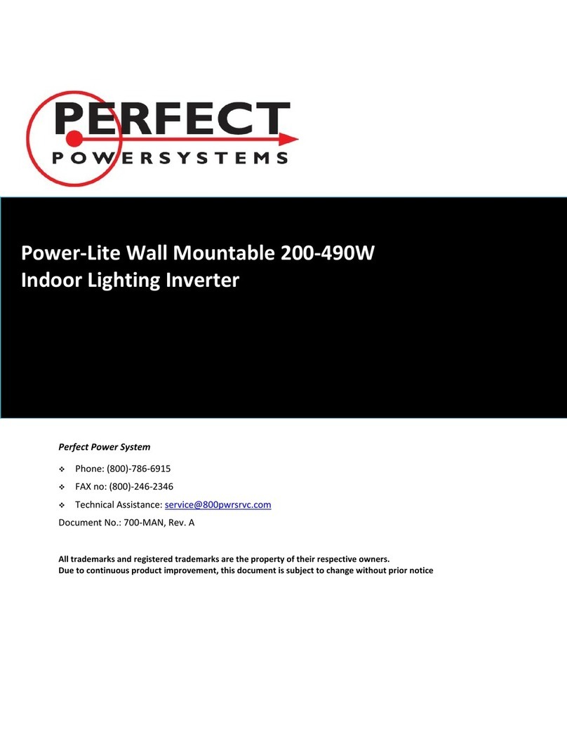 Perfect power systems WM.20A01OP manual