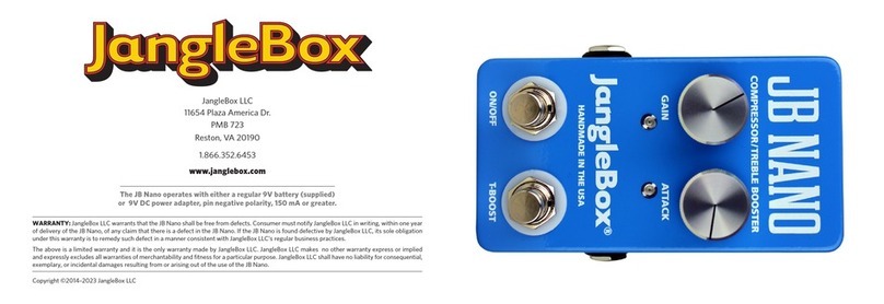 JangleBox JB NANO User manual