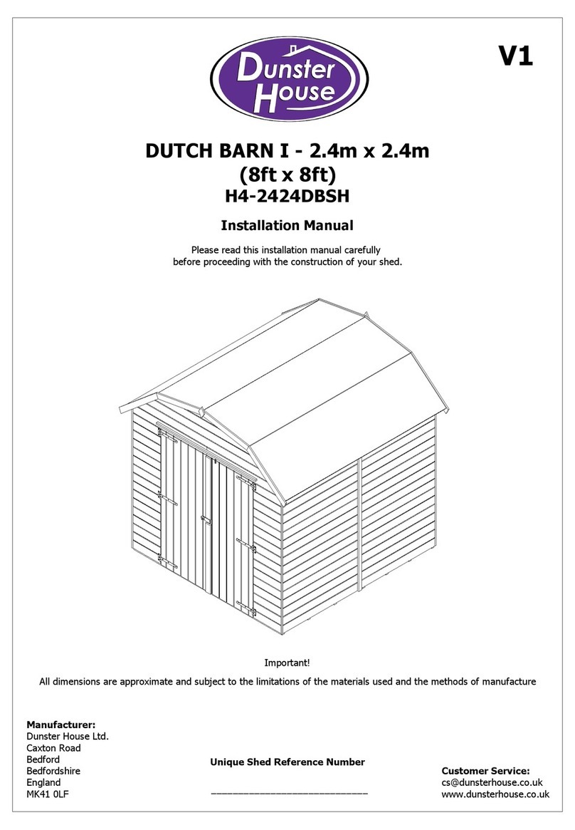 Dunster House DUTCH BARN I User manual Dunster House DUTCH BARN I User manual