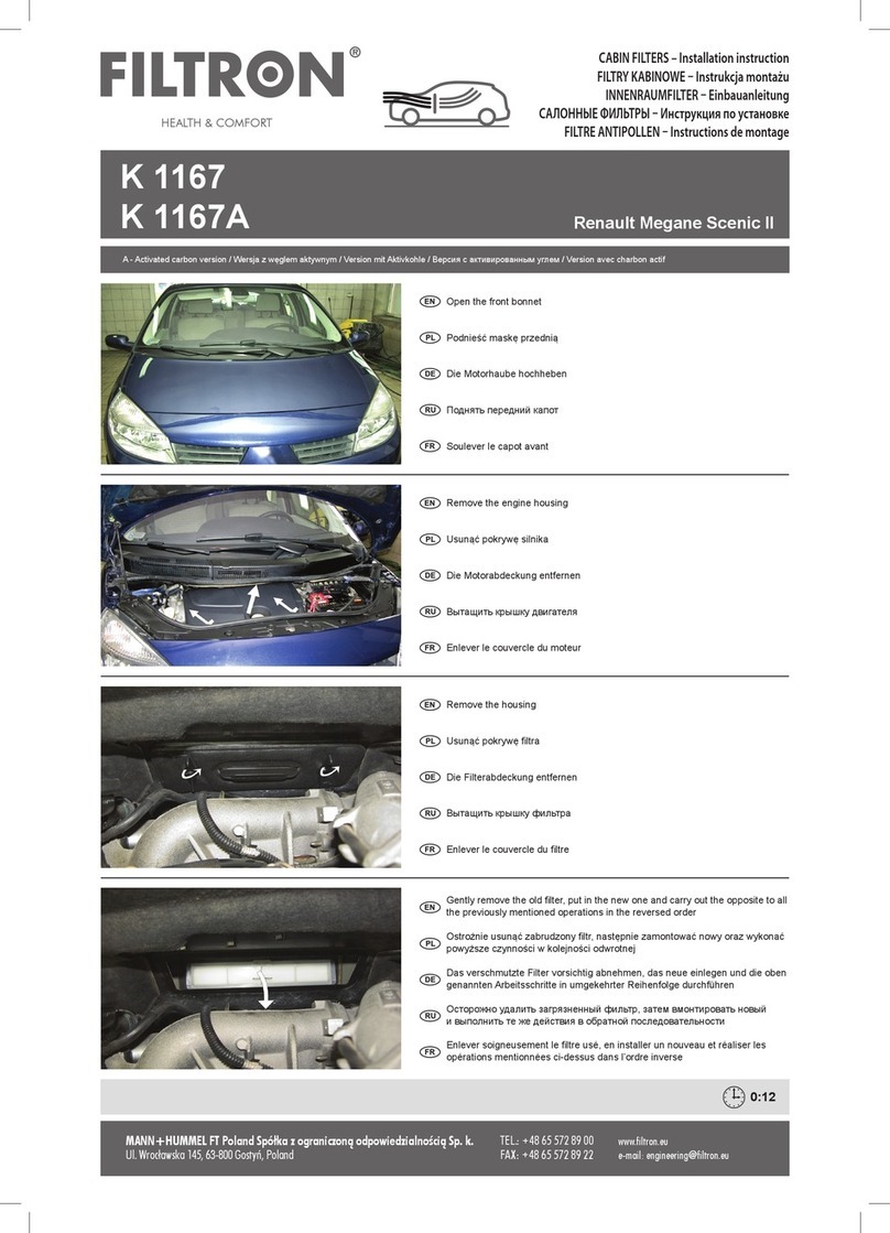 FILTRON K 1167A User manual