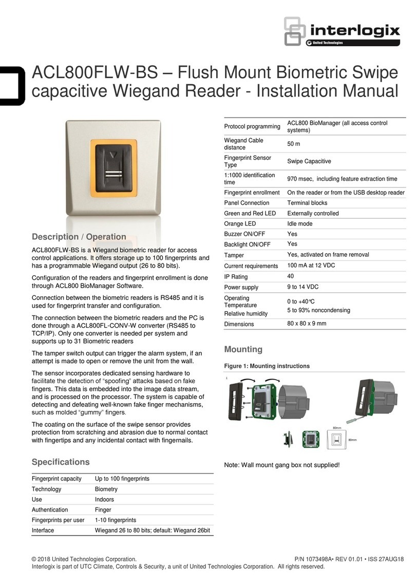 Interlogix ACL800FLW-BS instruction manual Interlogix ACL800FLW-BS instruction manual