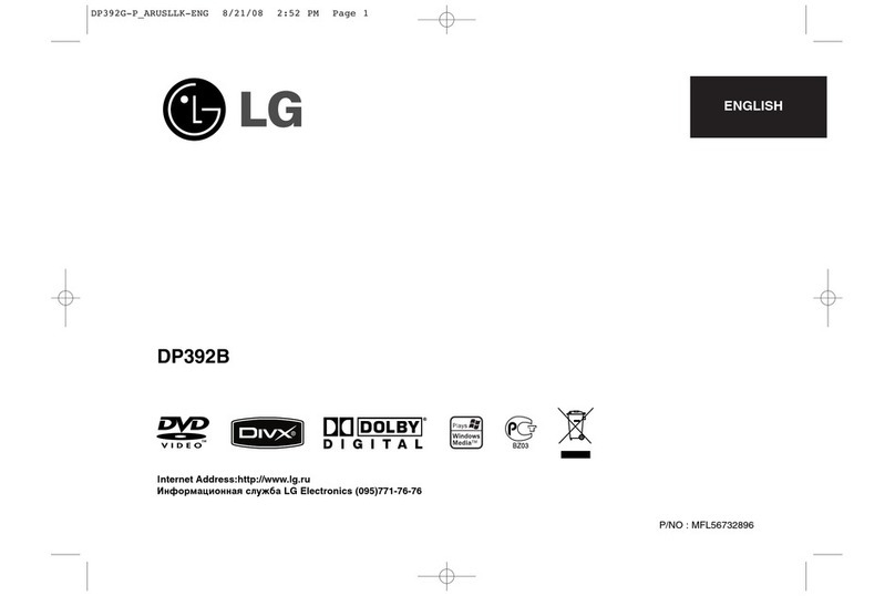 LG DP392B manual