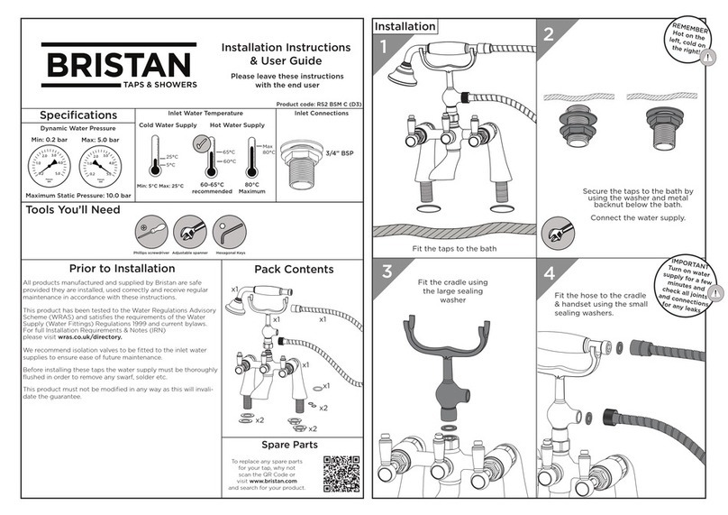 Bristan RS2 BSM C (D3) Wiring diagram