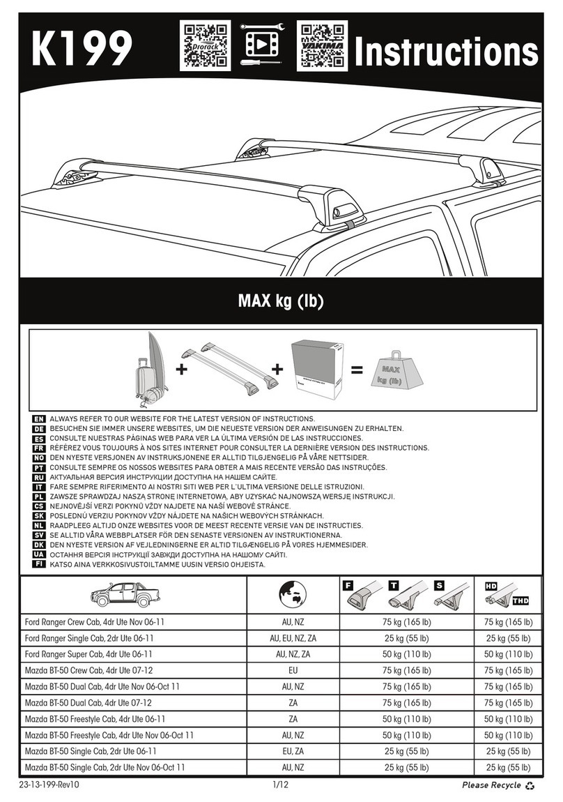 Prorack K199 instructions