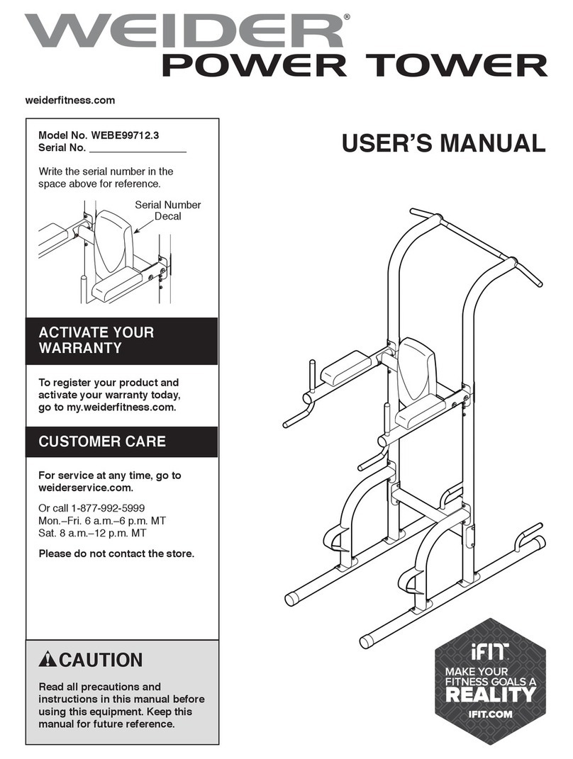 ICON WEIDER POWER TOWER user manual