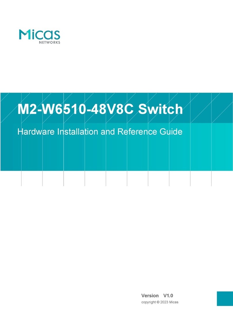 Micas M2-W6510-48V8C Hardware  installation and reference guide