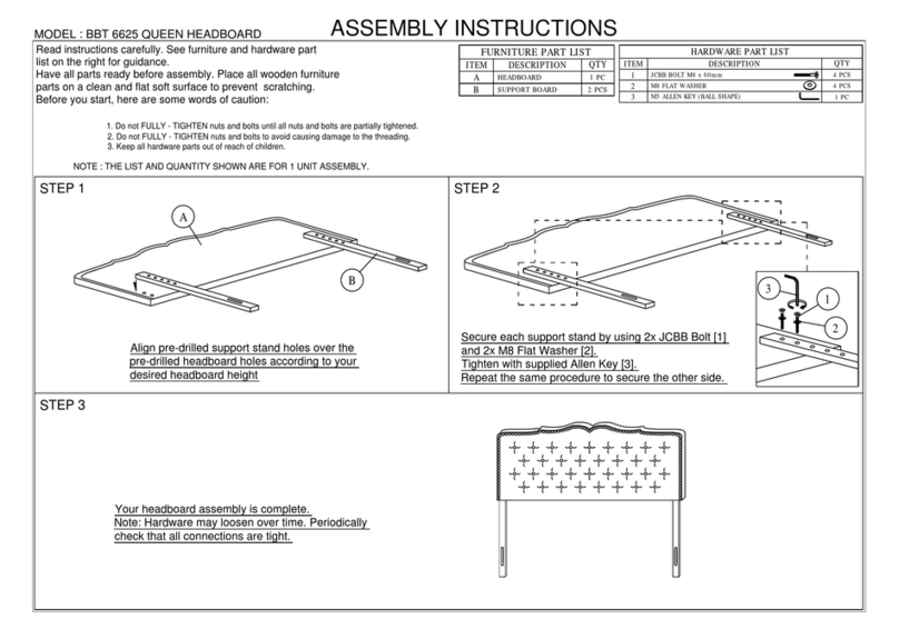 modway 60mm Assembly instructions