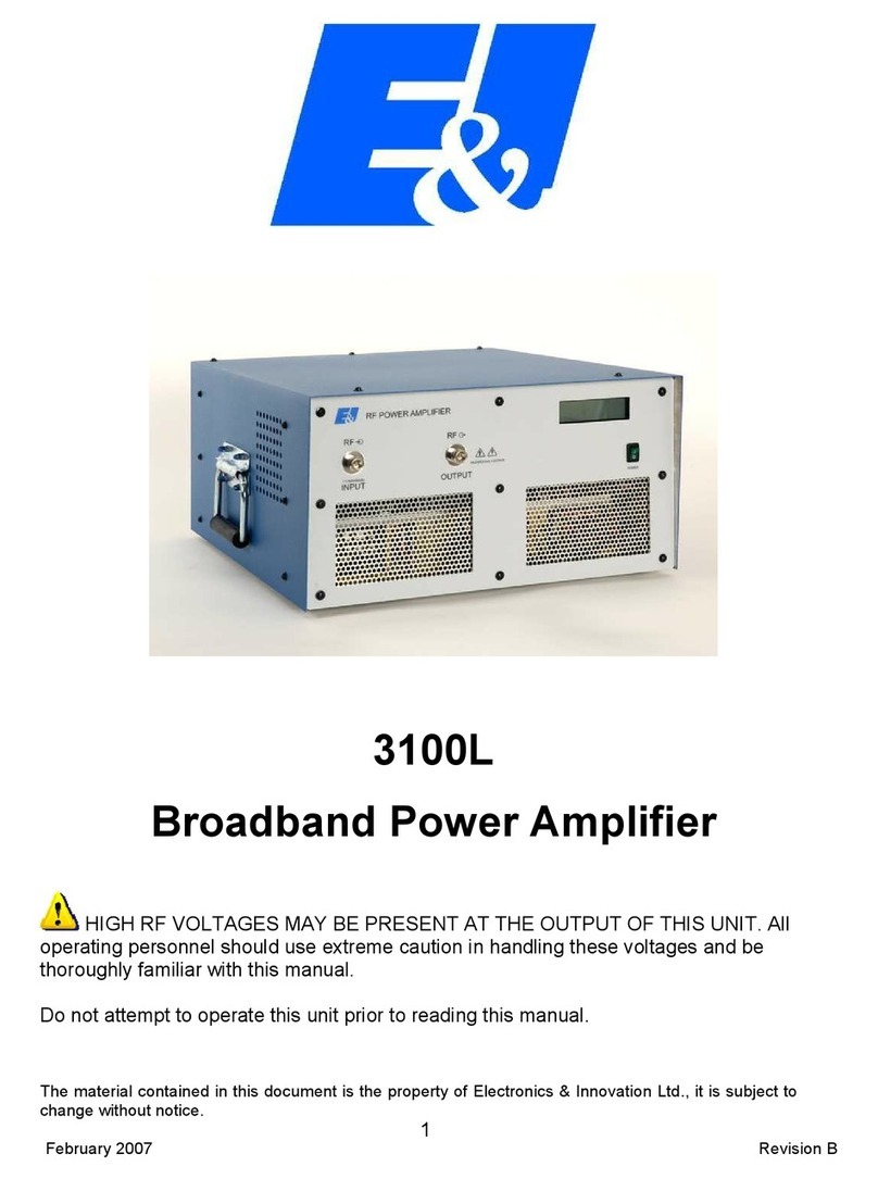 E&I 3100L instruction manual