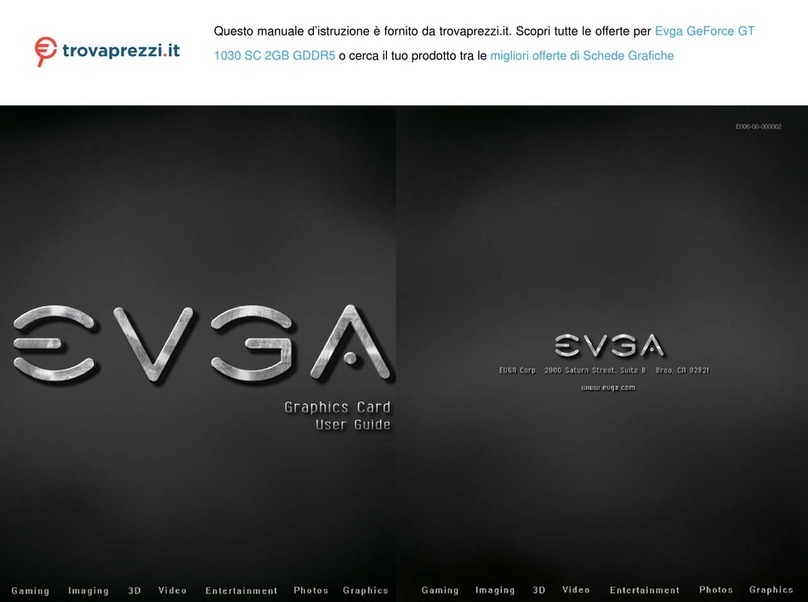 EVGA GeForce GT 1030 SC 2GB GDDR5 User manual EVGA GeForce GT 1030 SC 2GB GDDR5 User manual