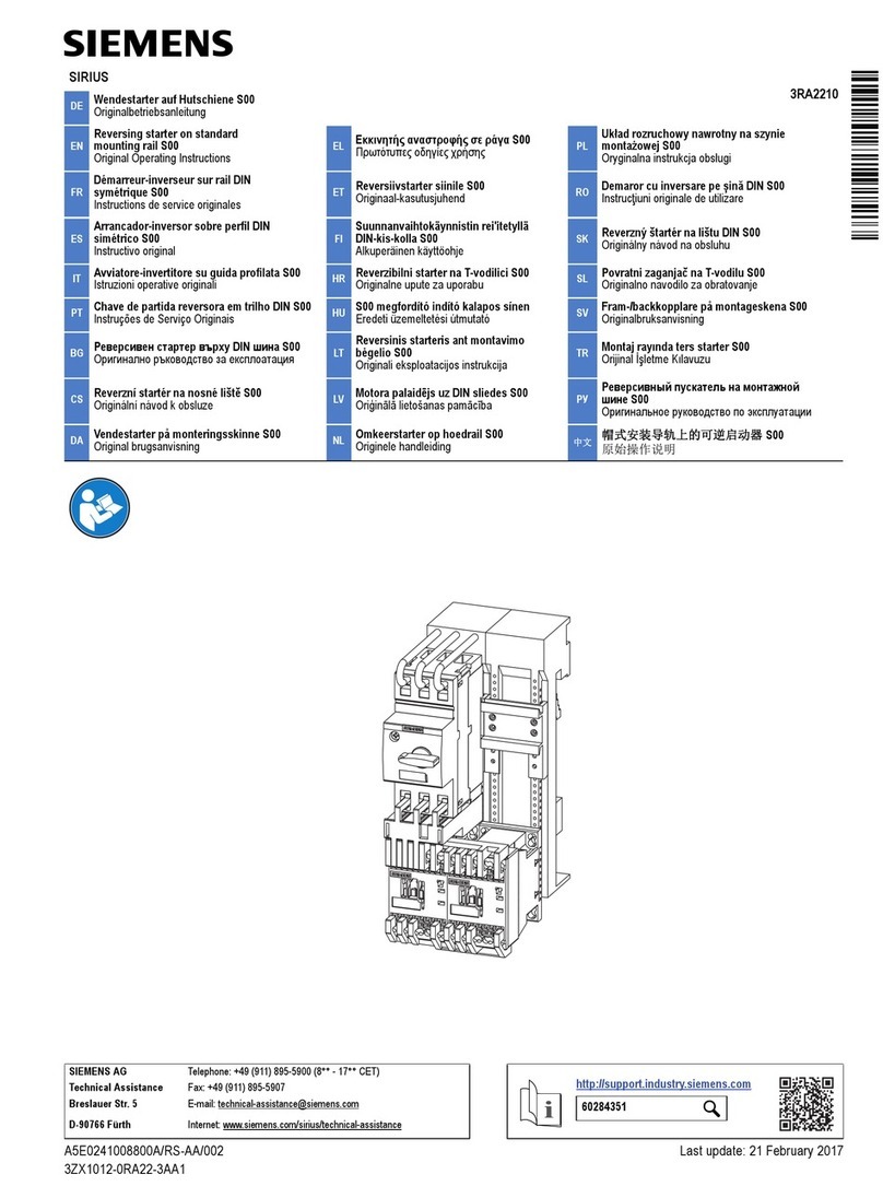 Siemens 3RA2210 User manual