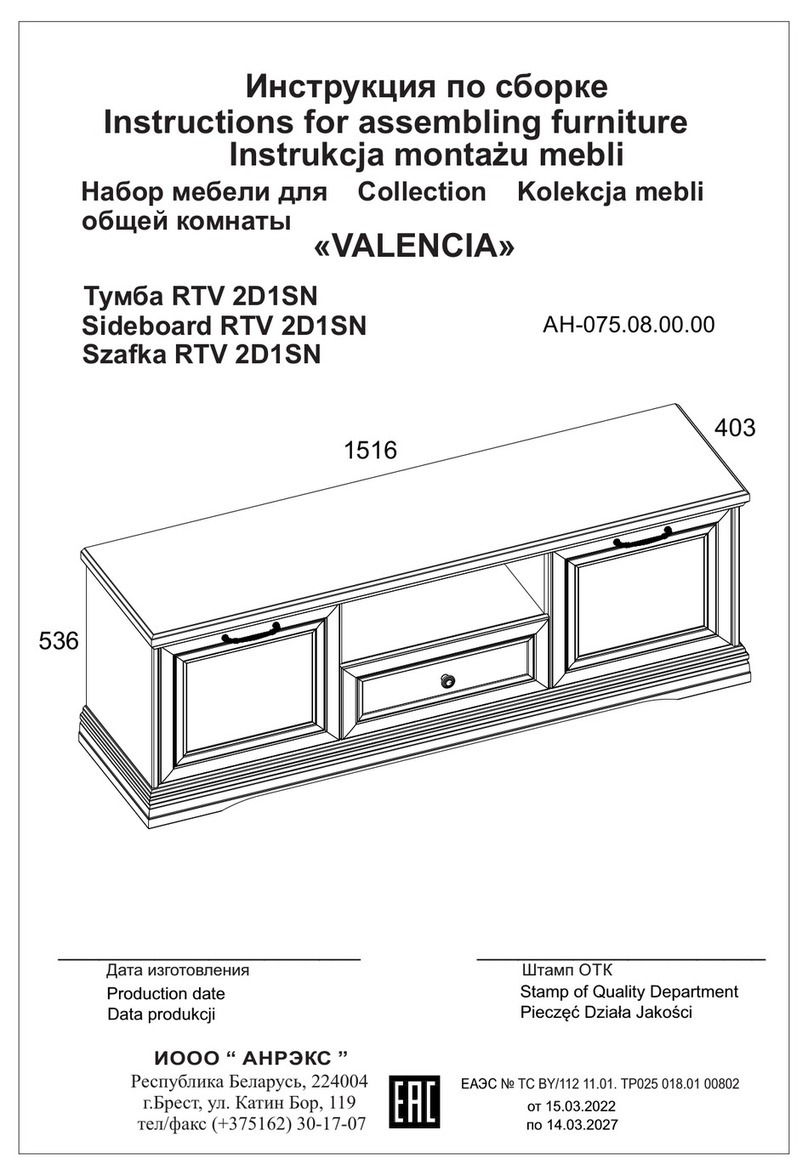 ANREX VALENCIA 2D1SN User manual