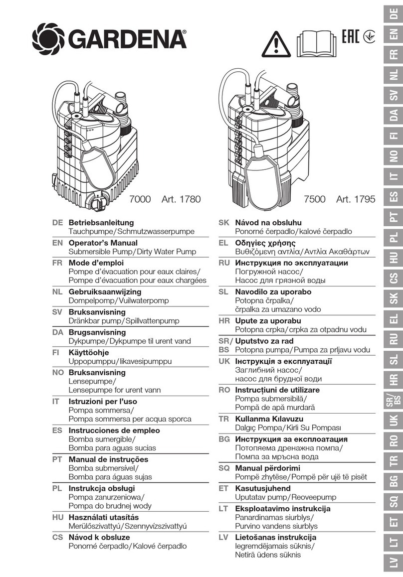 Gardena 7000 Operator's manual