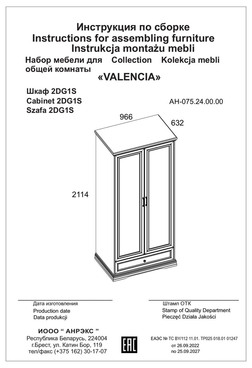 ANREX VALENCIA 2DG1S User manual