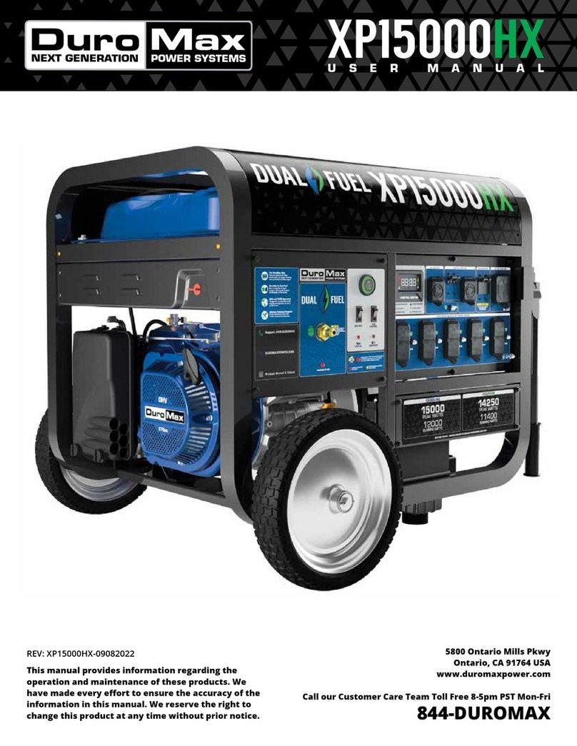 DUROMAX XP15000HX user manual