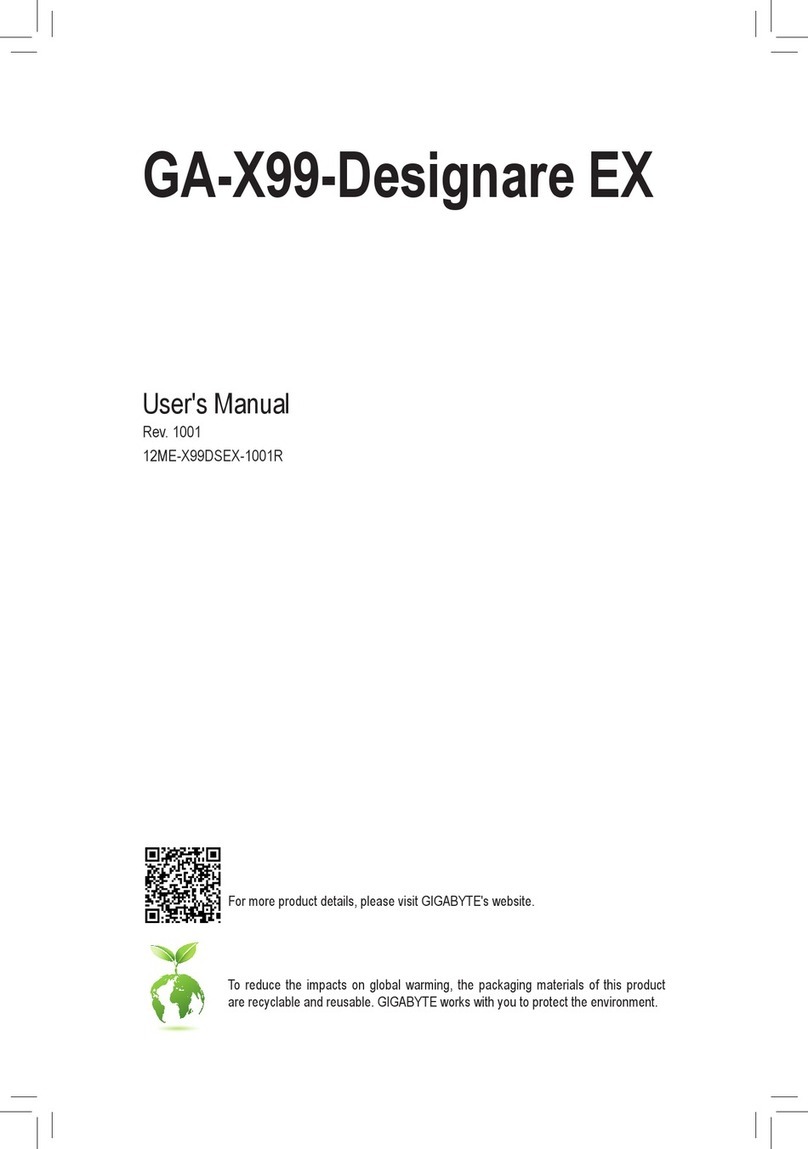 GIGA-BYTE TECHNOLOGY GA-X99-Designare EX user manual