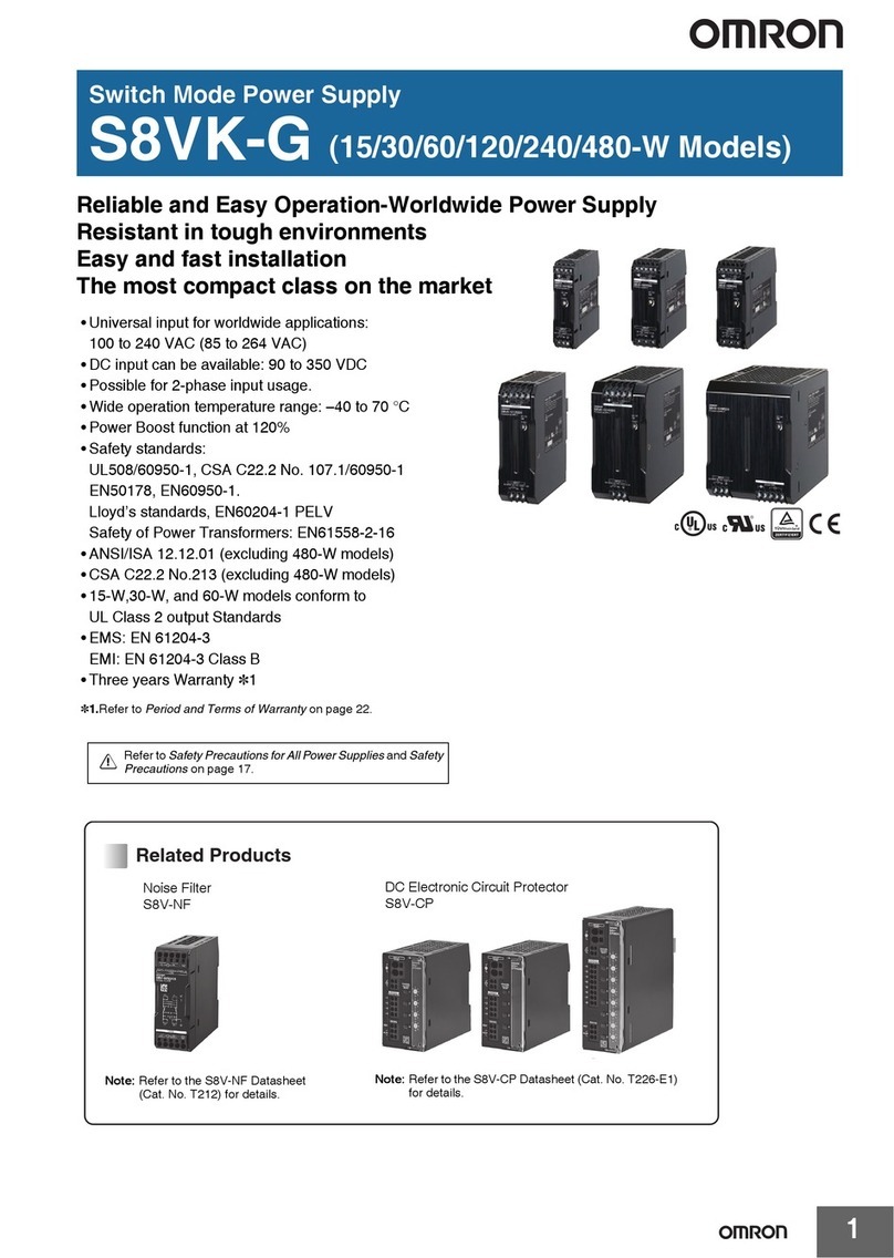 Omron S8V-CP Series User manual