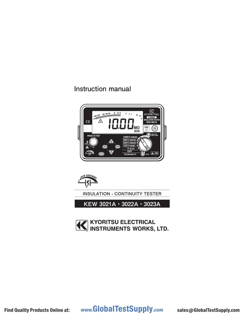 KYORITSU 3021A User manual