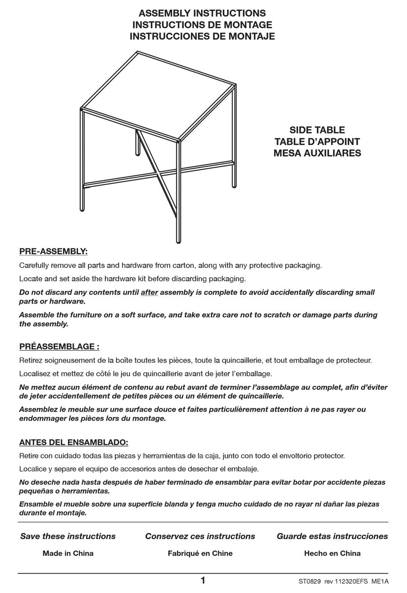 Hudson & Canal ST0829 User manual