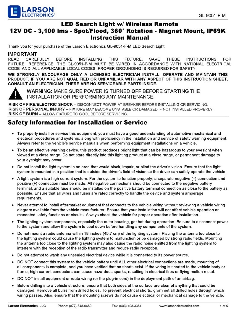 Larson Electronics GL-9051-F-M User manual