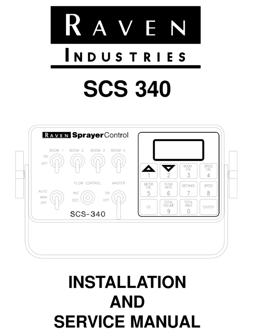 Raven SCS 340 Installation and service manual