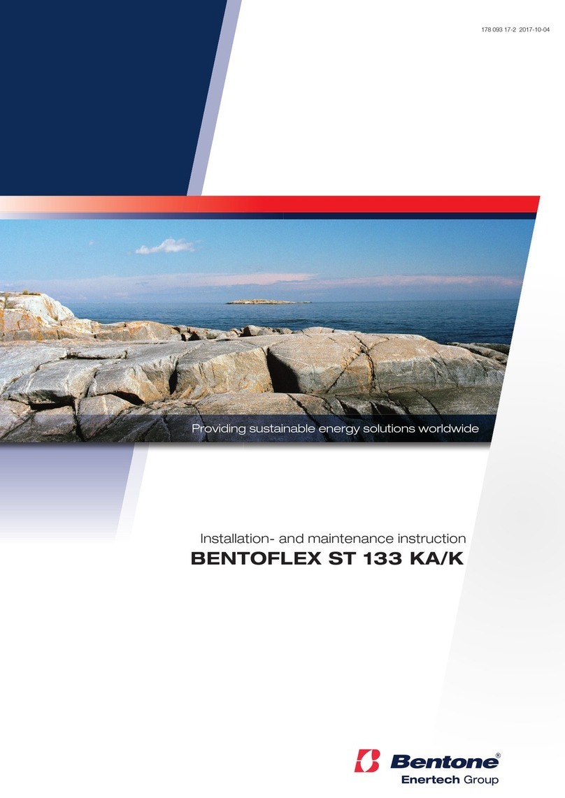 Enertech Bentone BENTOFLEX ST 133 KA/K Installation and maintenance  instruction