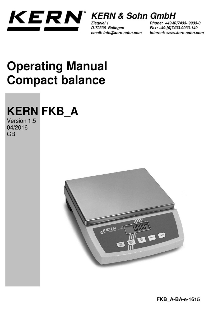 KERN FKB A Series User manual