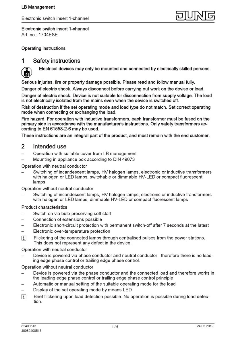Jung 1704ESE User manual Jung 1704ESE User manual