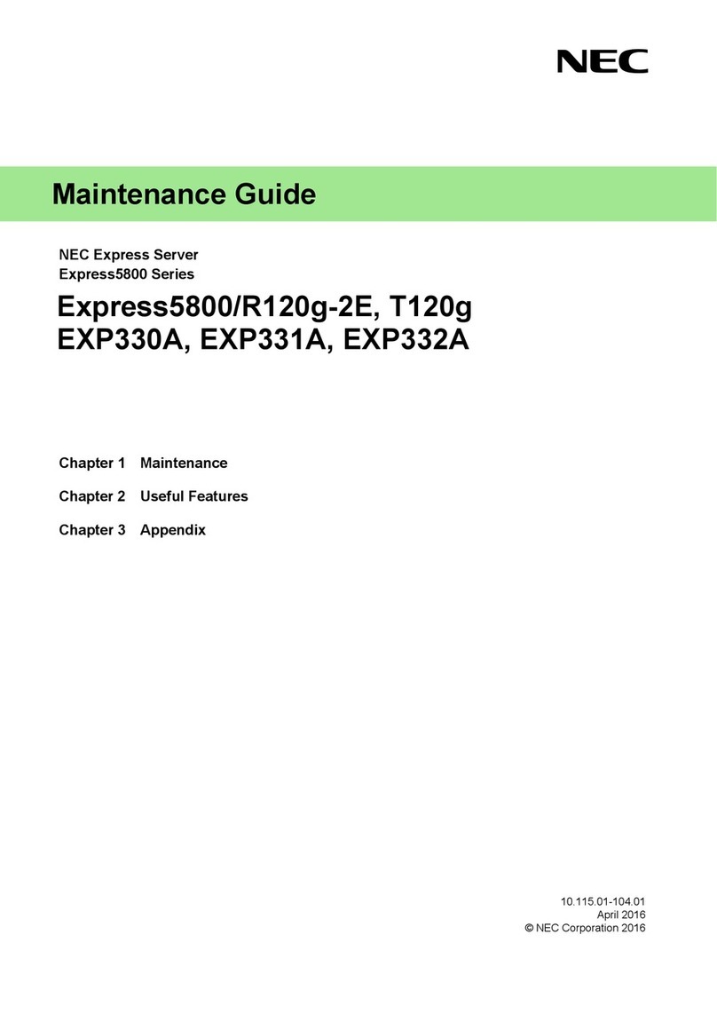 NEC Express5800/R120g Operating manual