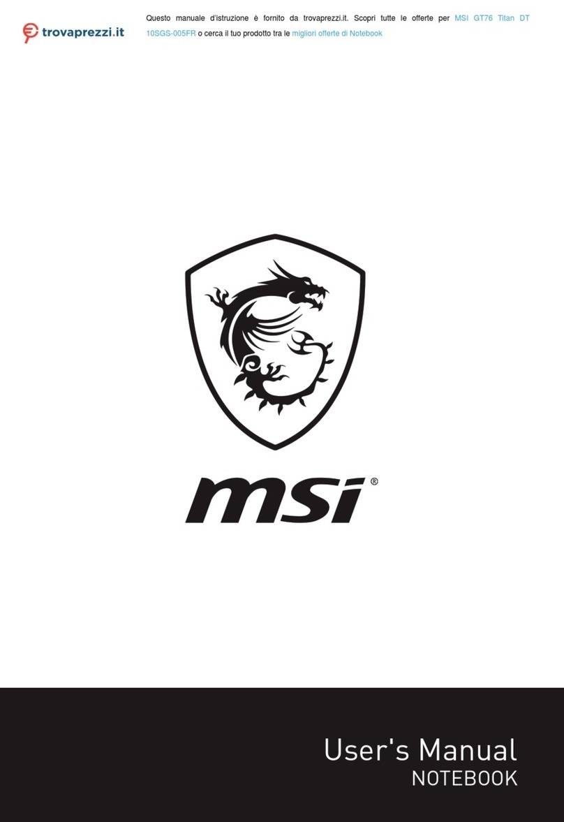 MSI GT76 Titan DT User manual MSI GT76 Titan DT User manual