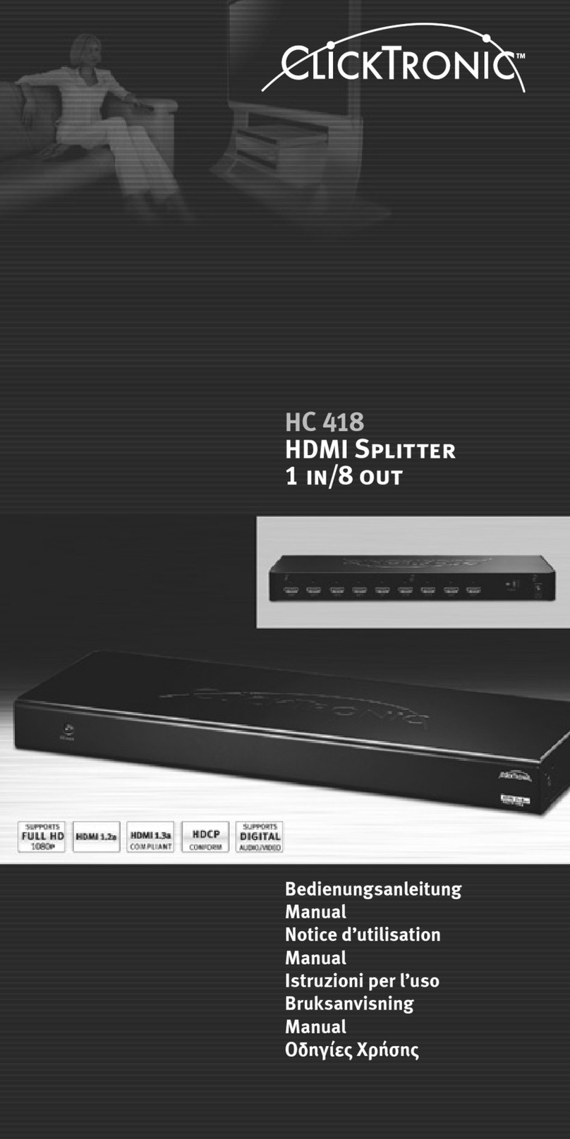 ClickTronic HC 418 manual