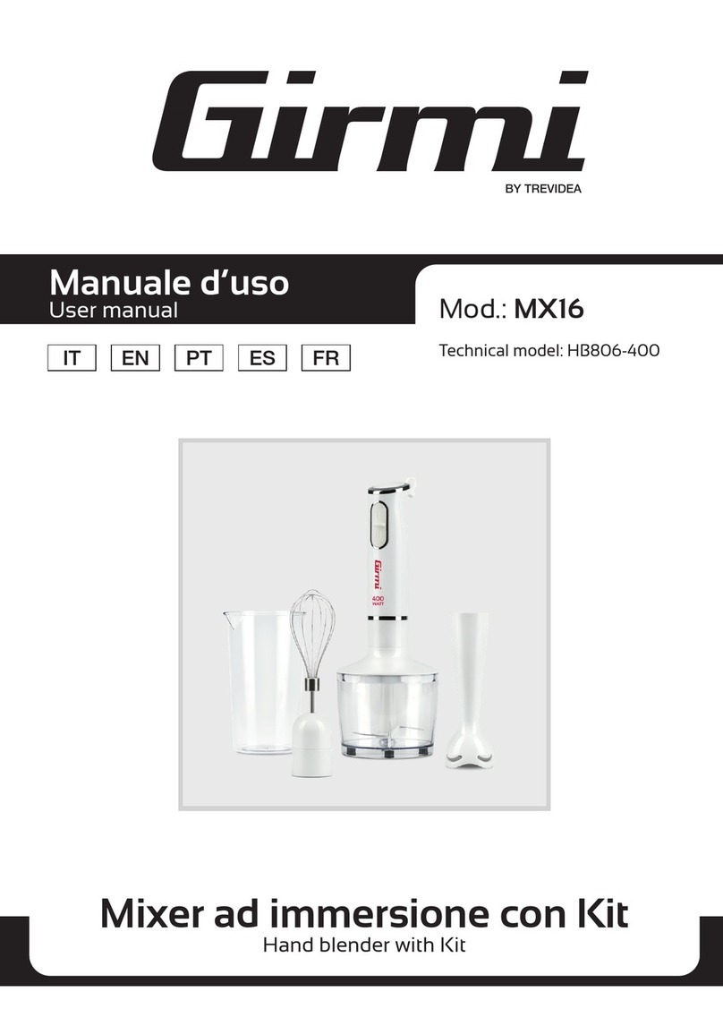 TREVIDEA Girmi MX16 User manual