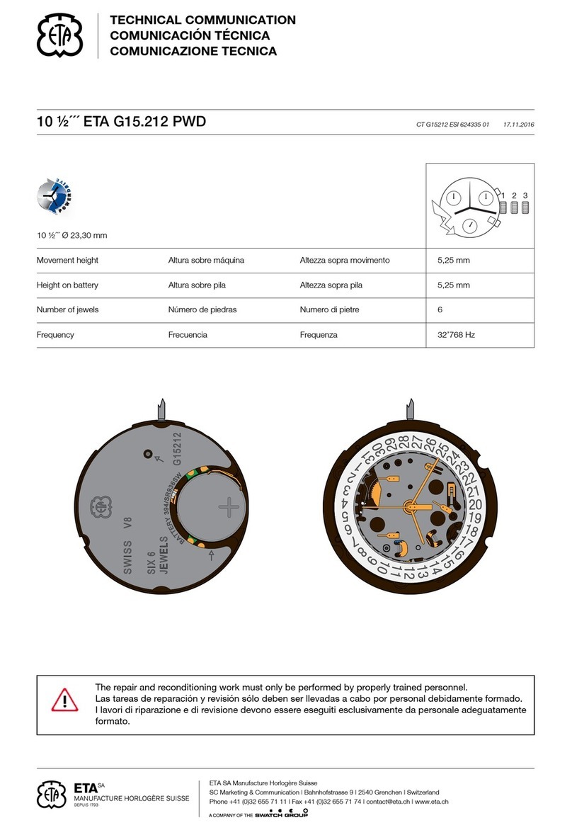 eta G15.212 PWD Use and care manual
