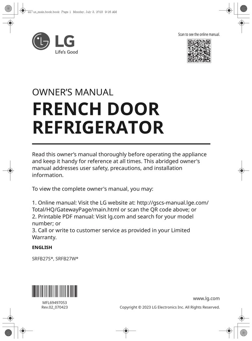 LG SRFB27W Series User manual